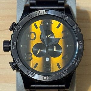 Nixon The 51-30 Chrono "Simplify" Tigers Eye Chronograph Men's Analog Watch RUNS